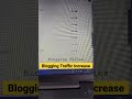 Blogging Traffic Increase | #blogger #cpc #adsense #blog
