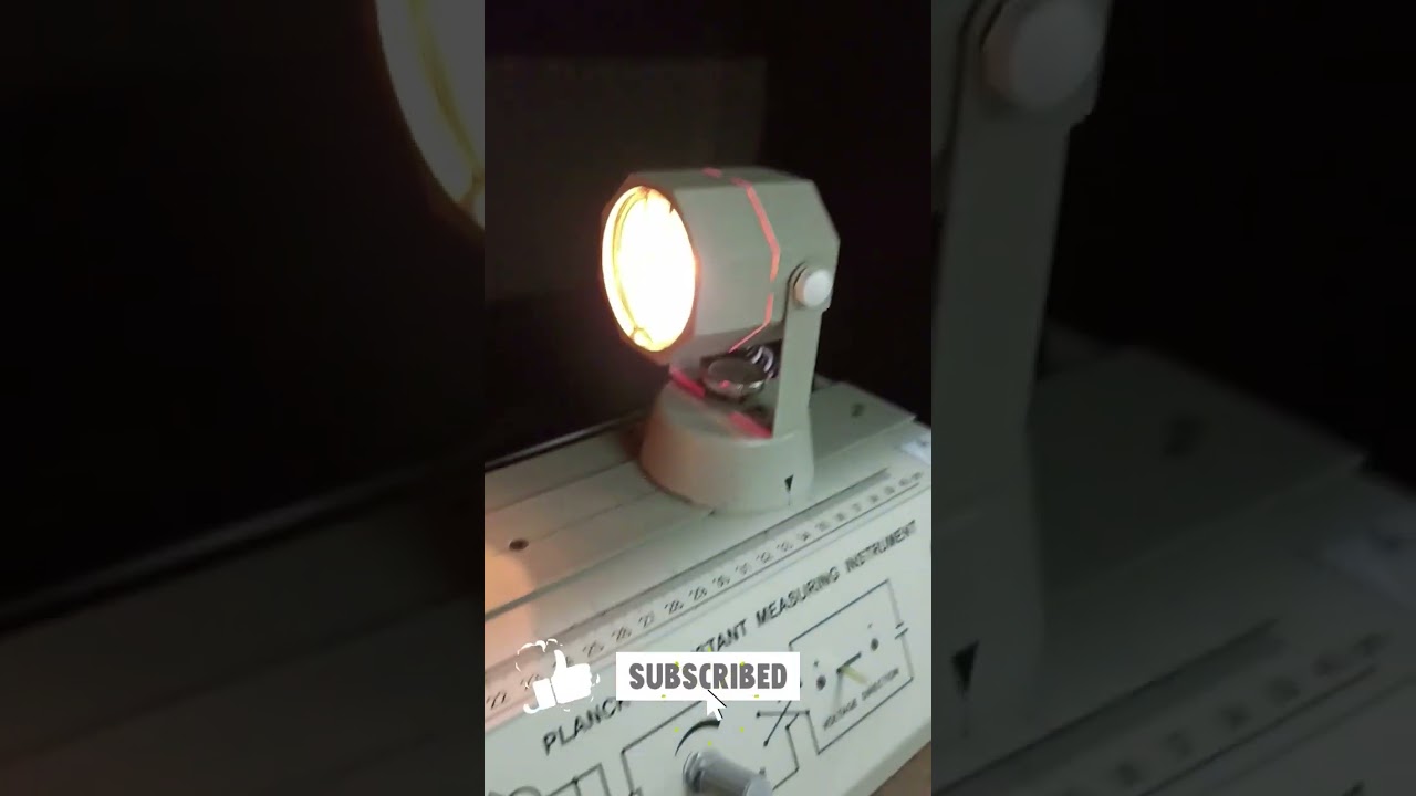 planck`s constant experiment.. like and subscribe for more 