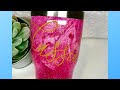 EASY Hydro-Dipped Glitter Tumbler