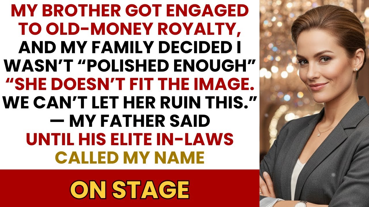 My Family Hid Me From His Old-Money In-Laws… Until They Praised Me On Stage