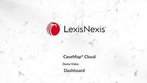 CaseMap Cloud - Dashboard