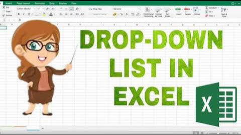 Drop-Down List in Excel