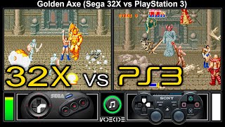 Golden Axe (Sega 32X vs PlayStation 3) Gameplay Comparison