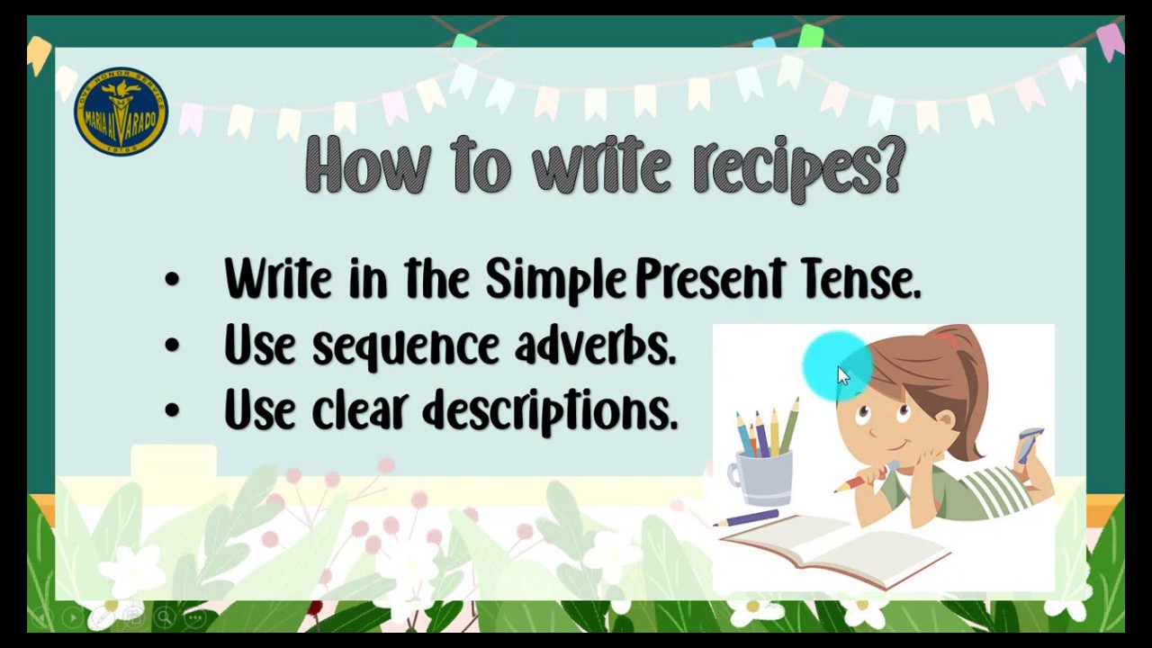 Writing instructions: How to write a recipe?