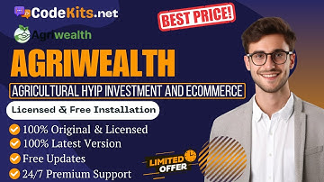 [Latest & Original] AgriWealth - Agricultural HYIP Investment and Ecommerce Solution (Lowest Price)