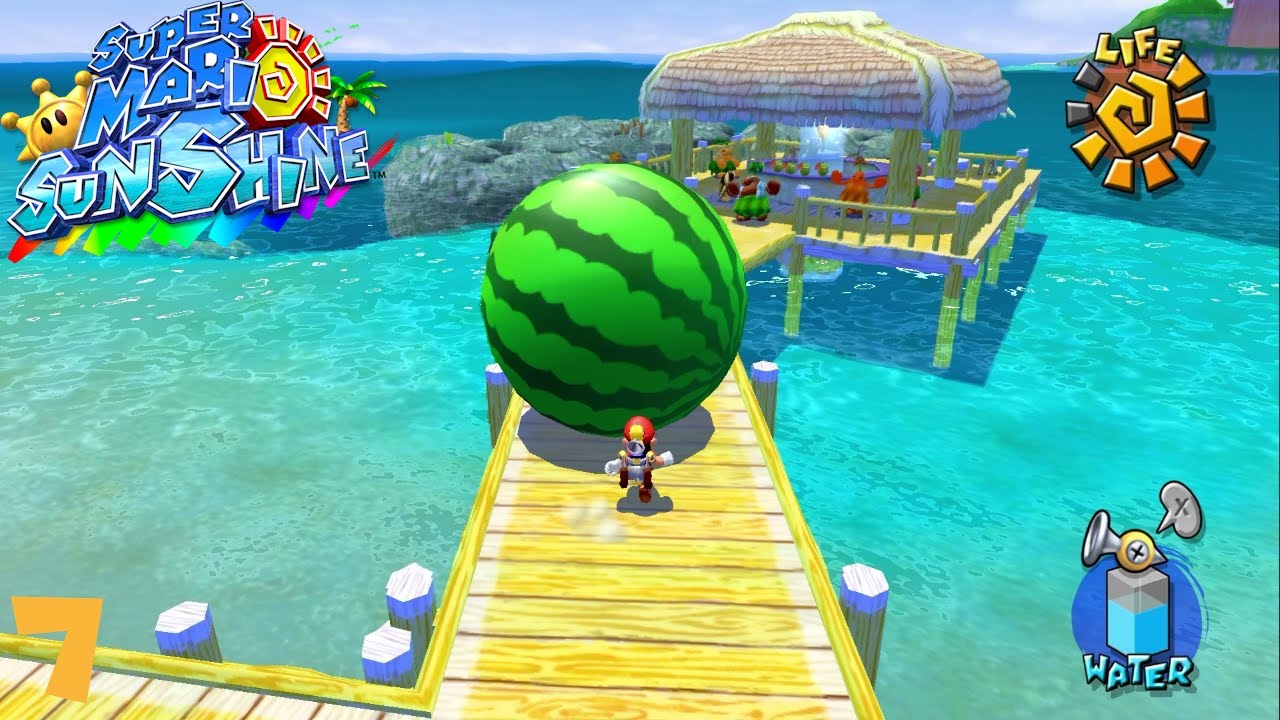 Super Mario Sunshine Part 7 - The Dreaded Watermelon - YouTube