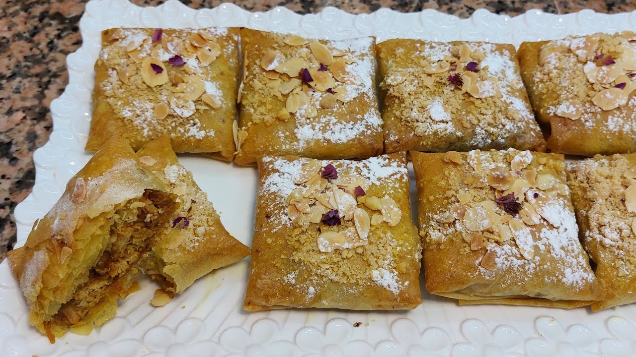 بسيطلات صغار مربعين 🧇حلوين بالدجاج🐔 والبراليني حشوة لذيذة