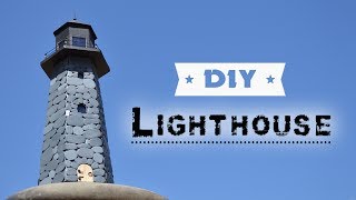 DIY Lighthouse | How To Make Lighthouse Of Cardboard And Solar Garden Light