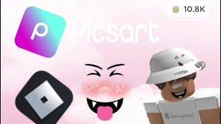 How to make a custom Roblox face using Picsart!