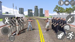 Franklin Police Vs Gta 5 Police Fight in Indian Bike Driving 3d screenshot 4