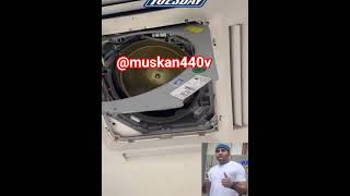 cassette ac indoor fan motor bearing replacement #hvac #airconditioning #split #hvacrepair #ac260