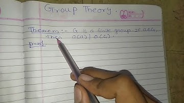 G is a finite group.If a belongs to G then order of a  divides order of G