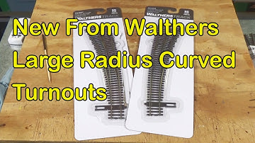 New From Walthers Large Radius Curved Turnouts (310)