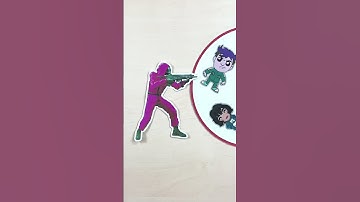 Funny Paper Crafts with Squid Game 2 ❌#squidgame #squidgame2 #papercraft #netflix #netflixseries