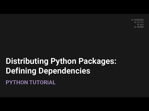 Distributing Python Packages: Defining Dependencies