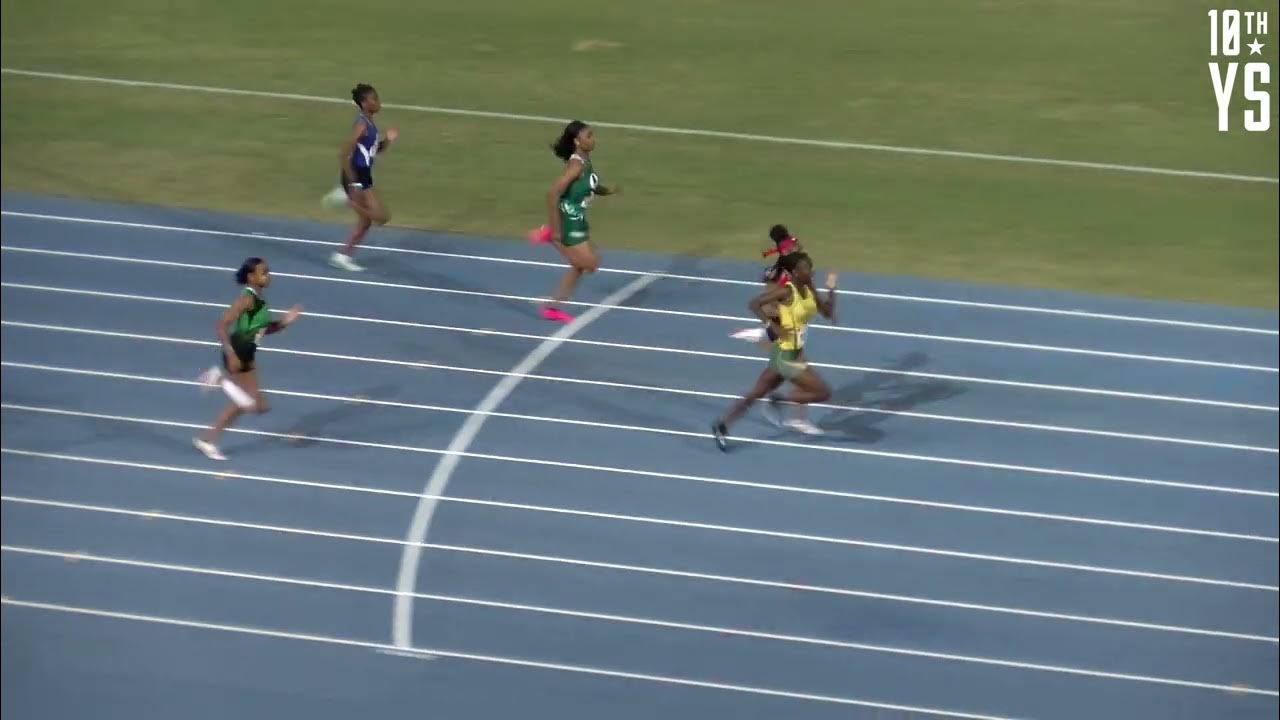 Bahamas U20 100m Girls A Finals Carifta Trials And National High School Championships Youtube