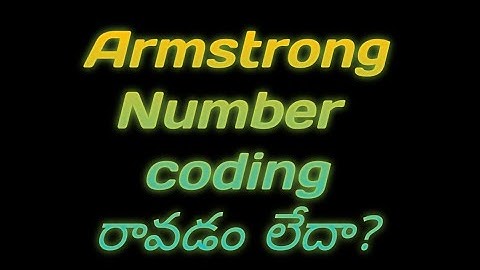 .Net | C# InterView Questions | Armstrong Number | C# Programs