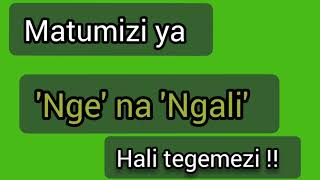 Hali tegemezi-nge- na -ngali-