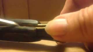 Installing spring in the Italian Stiletto