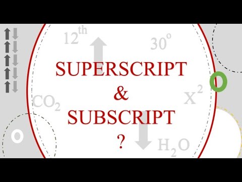 Subscript and Superscript in HTML. - YouTube