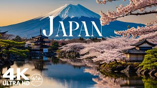 FLYING OVER JAPAN - Amazing Beautiful Nature Scenery with Relaxing Music | 4K VIDEO ULTRA HD