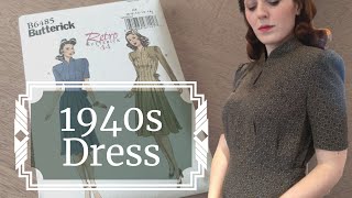 Making a Vintage Dress from 1944 Using a Modern Sewing Pattern- Butterick B6485