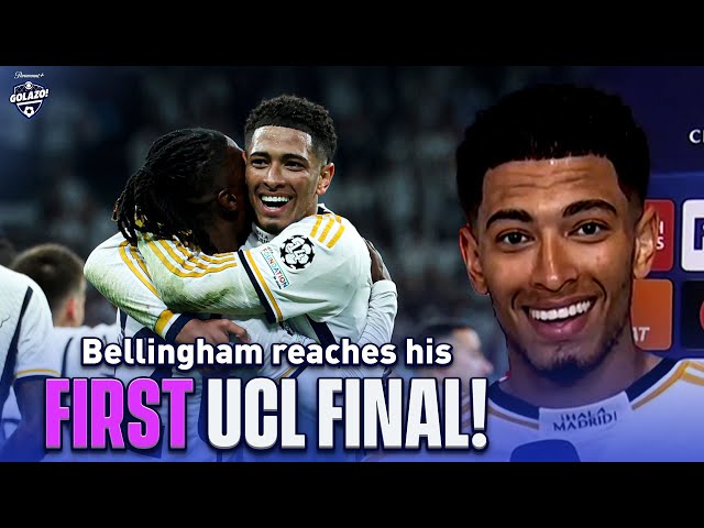 I've got no words Jude Bellingham reacts to reaching his FIRST UCL final | UCL Today | CBS Sports class=