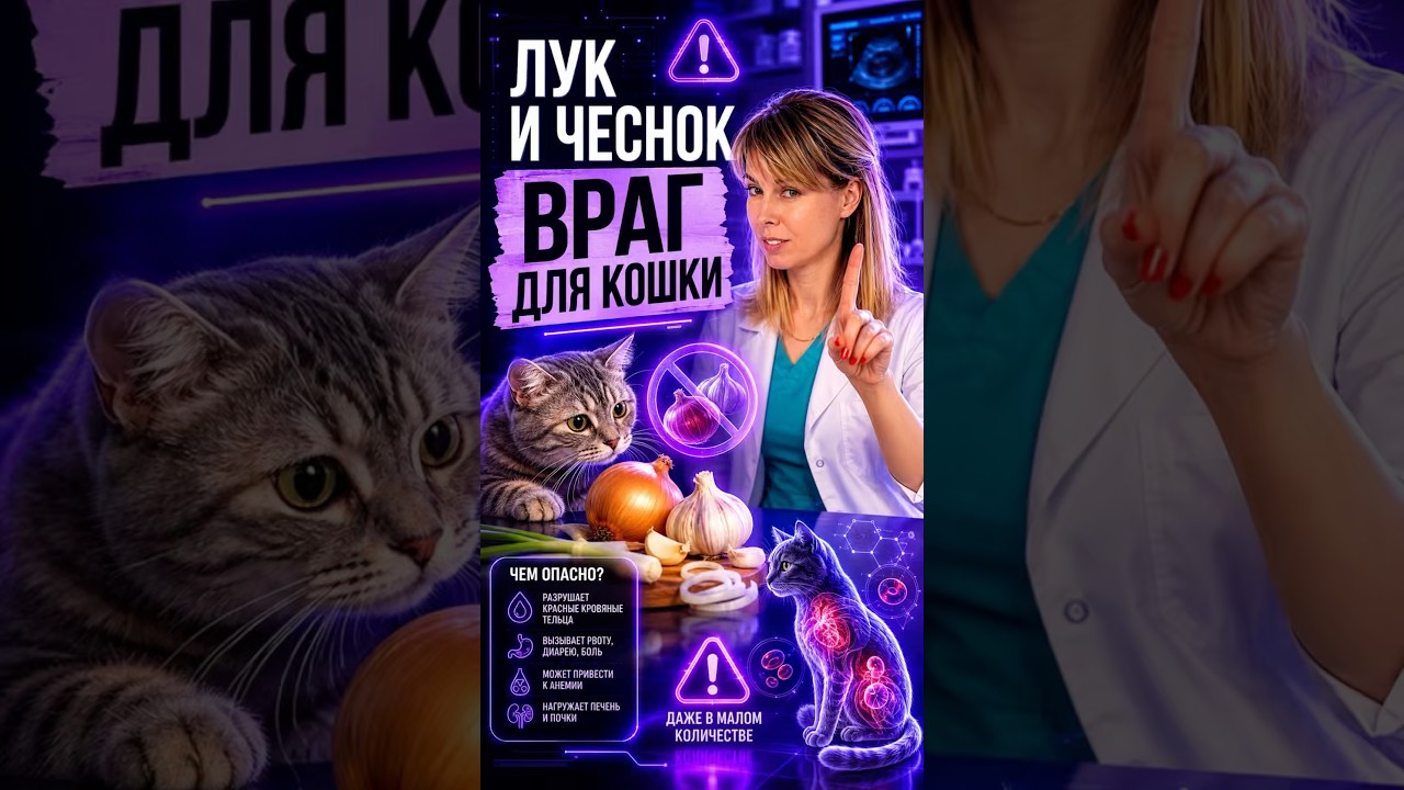 youtube video for Почему кошкам нельзя лук и чеснок