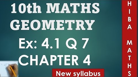 10th maths chapter 4 exercise 4.1 question 7 tn samacheer hiba maths