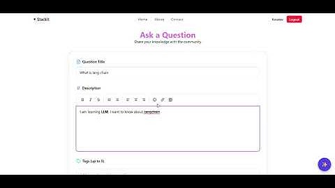 StackIt | Odoo hackathon | Team 1306