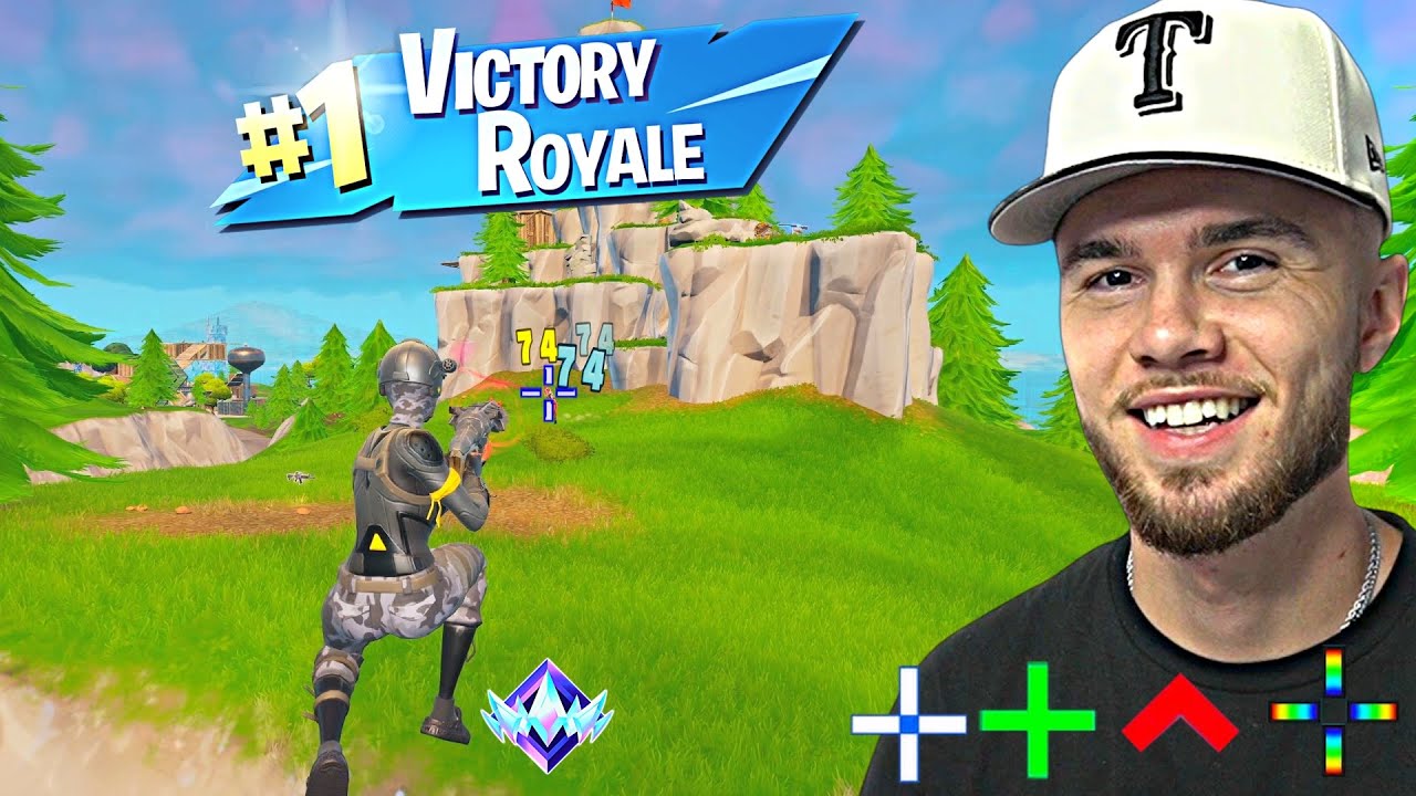 Я попробовал использовать пользовательский прицел Fortnite Pro...