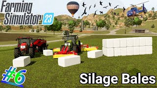 Farming Simulator 23 - cutting grass & making silage bales - #6 screenshot 4