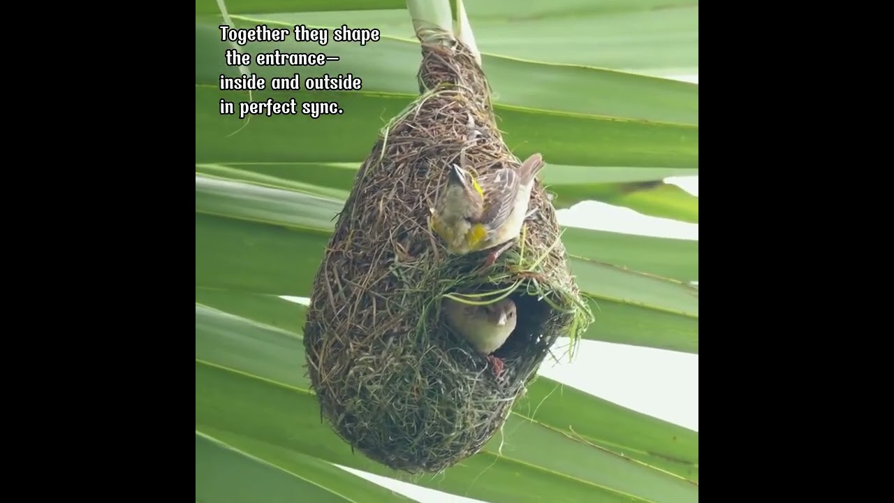 “Amazing Weaver Bird Building Its Own Nest 🐦 | Nature Wonder” @JVDreamPalette 