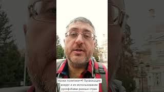 Уроки политики #4 Провокации вокруг и их использование русофобами разных стран #новости #мир #люди