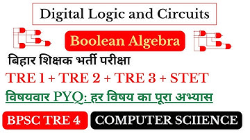 bpsc tre 1 tre 2 tre 3 and all stet pyq of boolean algebra for bpsc tre 4.0 | bpsc tre 4.o computer
