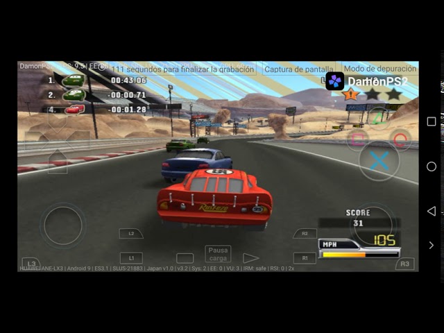 Cars Race-O-Rama, Aethersx2 PS2 Emulator, Android Snapdragon 765G