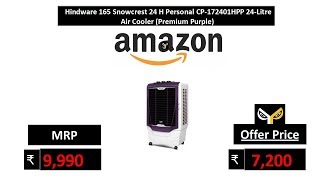 Hindware 165 Snowcrest 24 H Personal CP-172401HPP 24-Litre Air Cooler (Premium Purple)