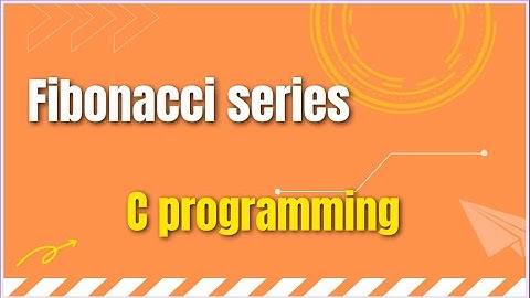Fibonacci series using Iteration method in C #cprogramming