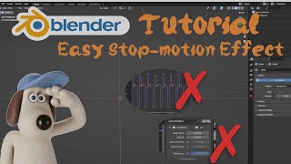 Blender Tutorial  The Easiest Way to Fake  a StopMotion Effect