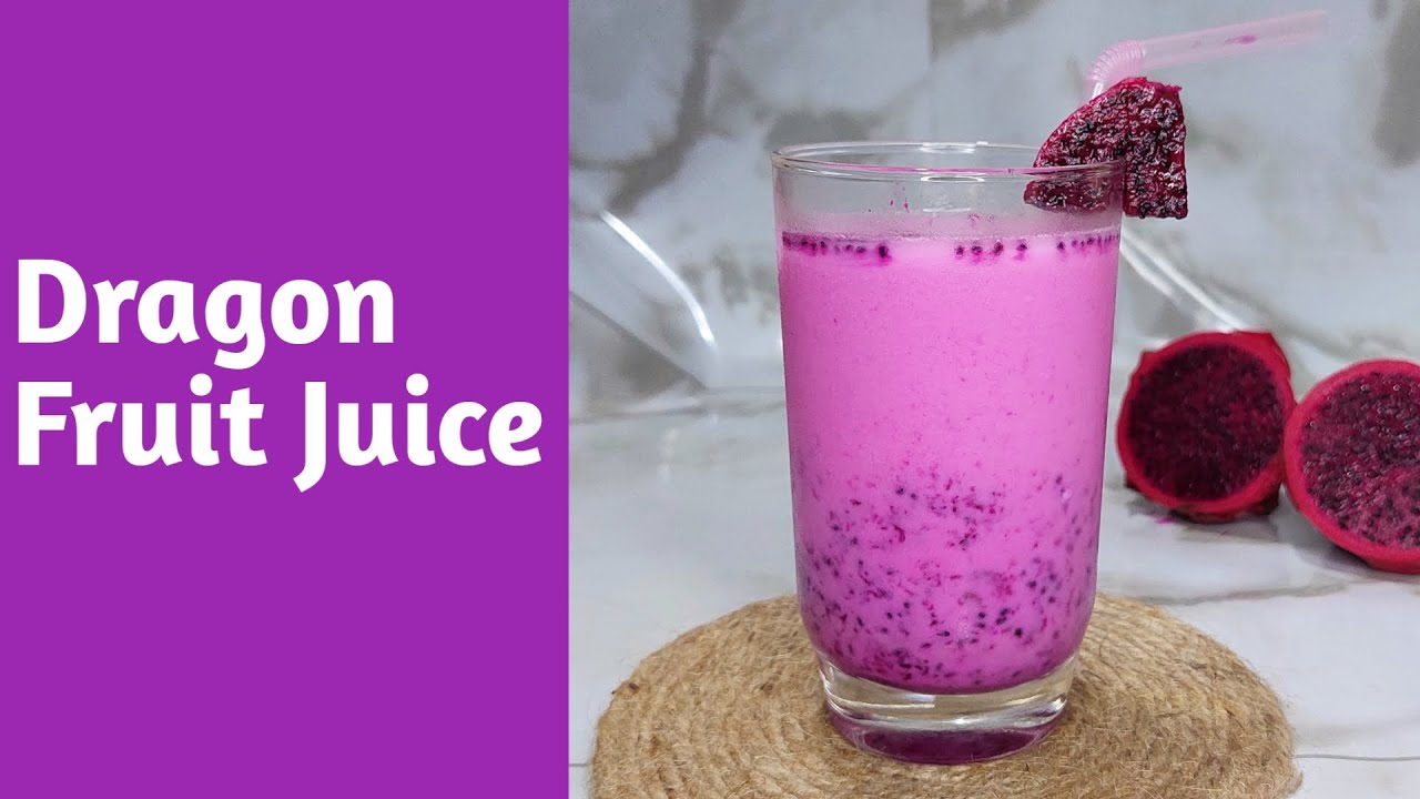 Best Dragon Fruit Juice Dragon fruit juice recipeHow to make dragon