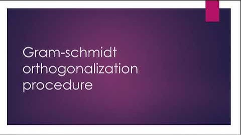 KTU S6 ECE DC MODULE 3 GRAM SCHMIDT ORTHOGONALIZATION PROCEDURE IN DIGITAL COMMUNICATION EC302