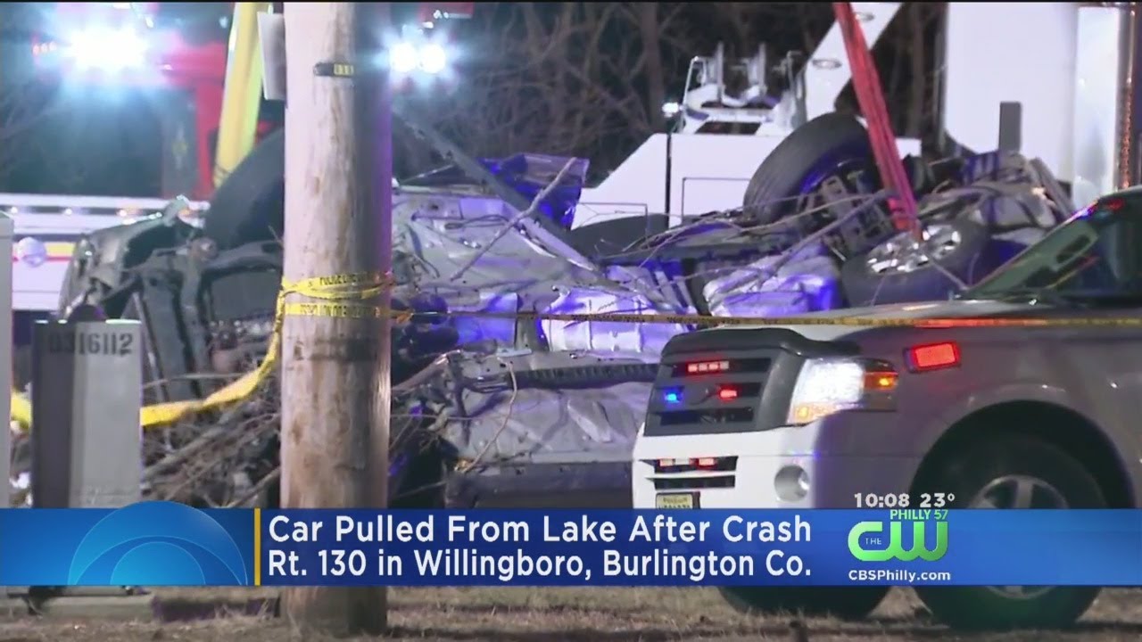 Car Pulled From Lake After Crash In Burlington County YouTube