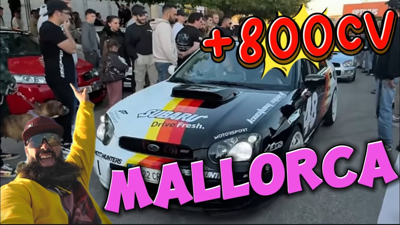 ENCUENTRO coches con +800cv, en MALLORCA estan LOCOS!🏎️❤️🤯