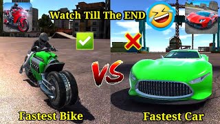 Fastest Bike V/S Fastest Car -Ultimate Motorcycle Simulator vs Ultimate Car Driving Simulator🤣🤣(END) screenshot 4