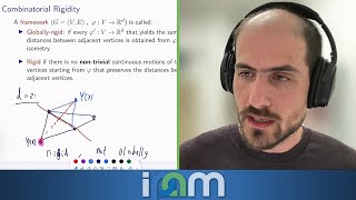 Yuval Peled - Sharp Threshold for Rigidity of Random Graphs - IPAM at UCLA