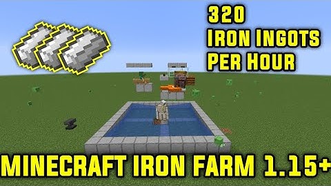 EASY Minecraft IRON Farm 1.15+ Tutorial (320 Iron Per Hour)