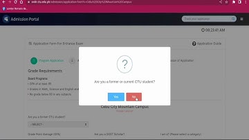 CTU-CCMSC Admission | for new applicant |
