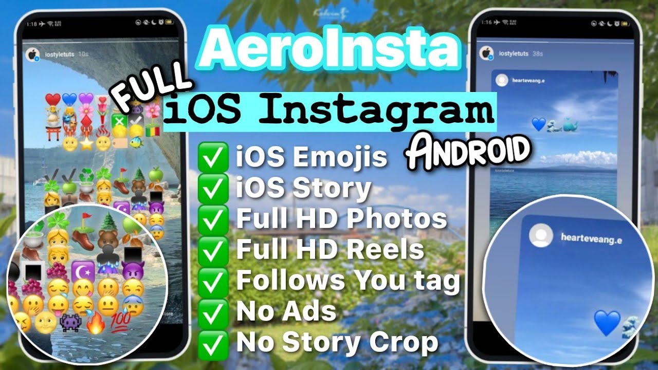 AeroInsta iOS Instagram + Full HD Quality Photos & Reels for Android ...
