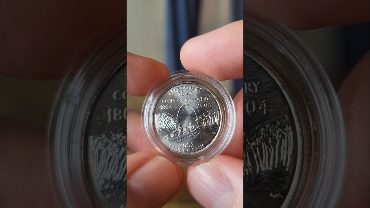 США 🇺🇸 Серия монет номиналом 25 центов с изображением штата Миссури, № 024