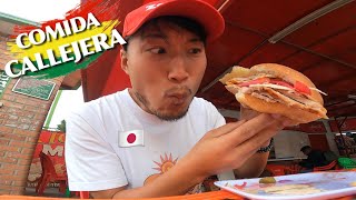 Probando COMIDA CALLEJERA BOLIVIANA en La Paz! 🇧🇴 | Japonés reacciona a comida boliviana